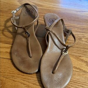 Tory Burch Tan Leather Sandals